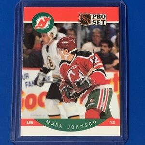 Mark Johnson #168 1990-91 Pro Set Ice Hockey Trading Card